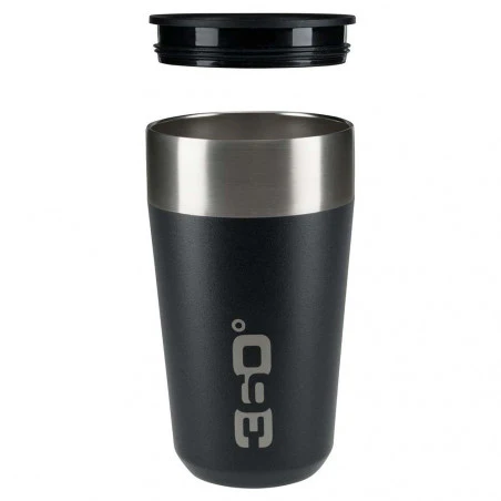 360 Degrees Taza Travel Mug Large negro - Vaso termo
