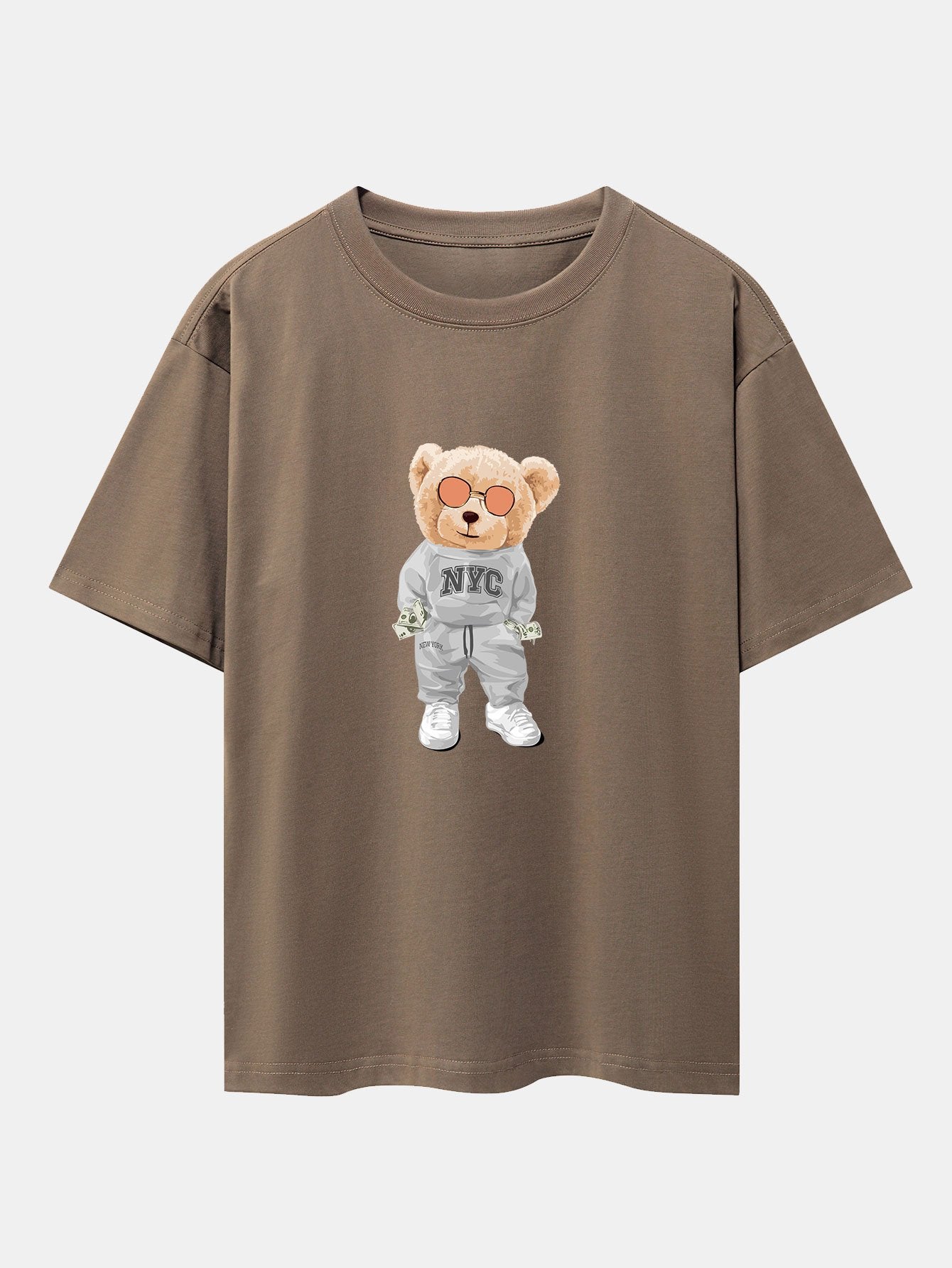Rich Bear Print Heavy Weight Oversize T-Shirt