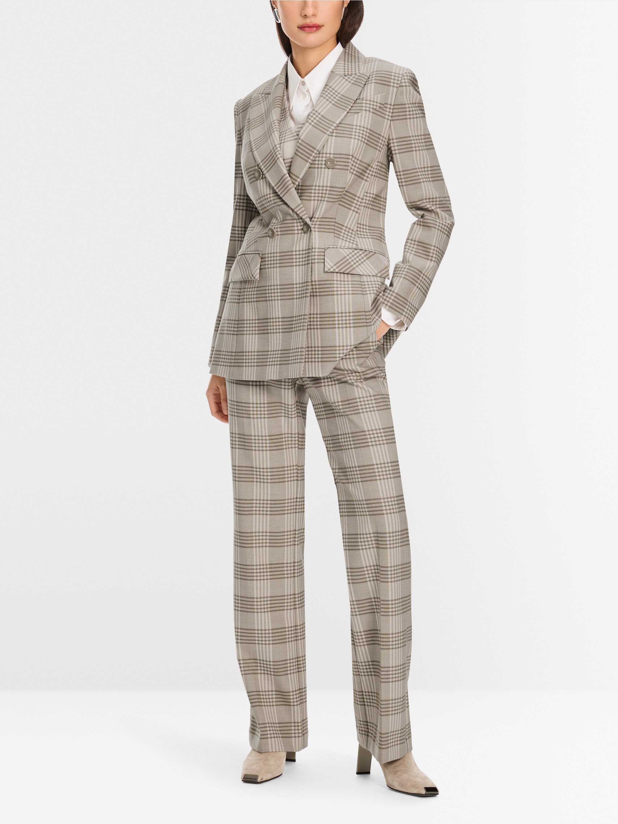 Marc-Cain Blazer in shimmering plaid pattern
