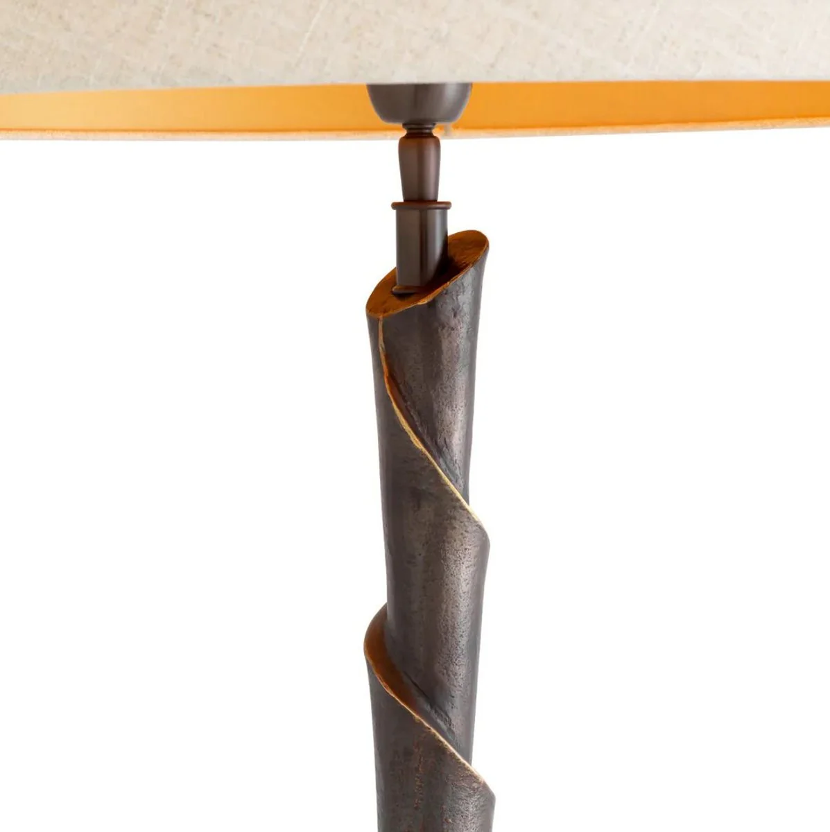 Casa Padrino l¨¢mpara de pie de lujo bronce / negro / crema A. ??169 cm