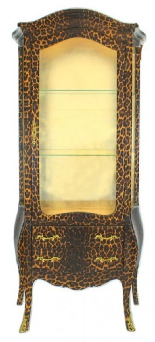 Casa Padrino Baroque showcase Leopard - display cabinet - Furniture cupboard