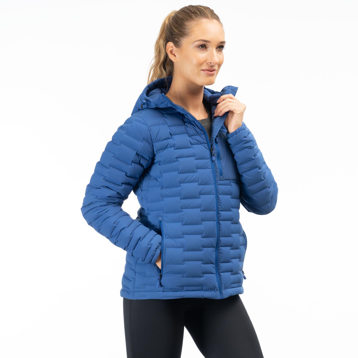 Luna Stretch Down Hooded Jacket