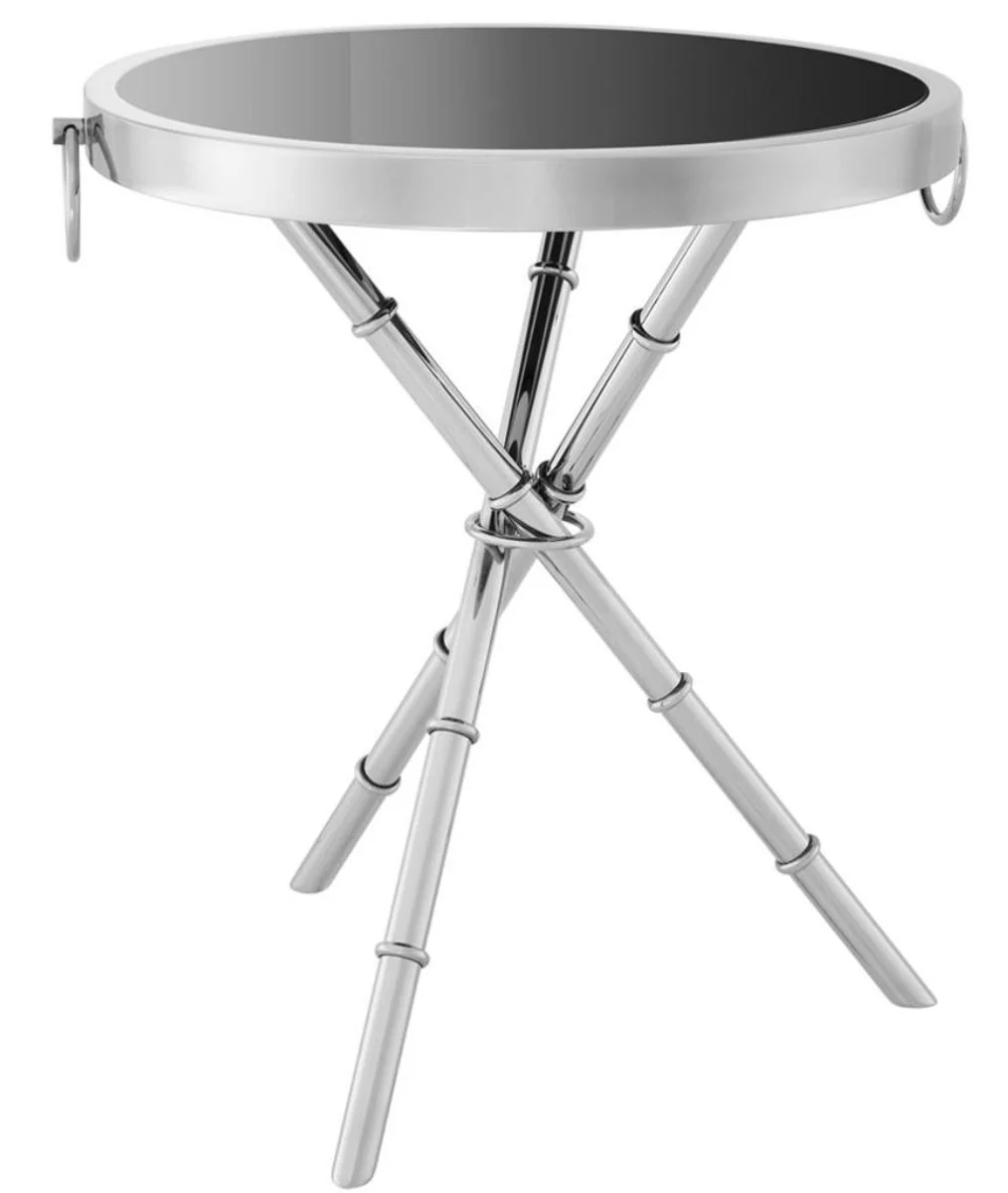 Casa Padrino mesa de dise?o de lujo plata 52 x H. 60 cm - muebles de sala