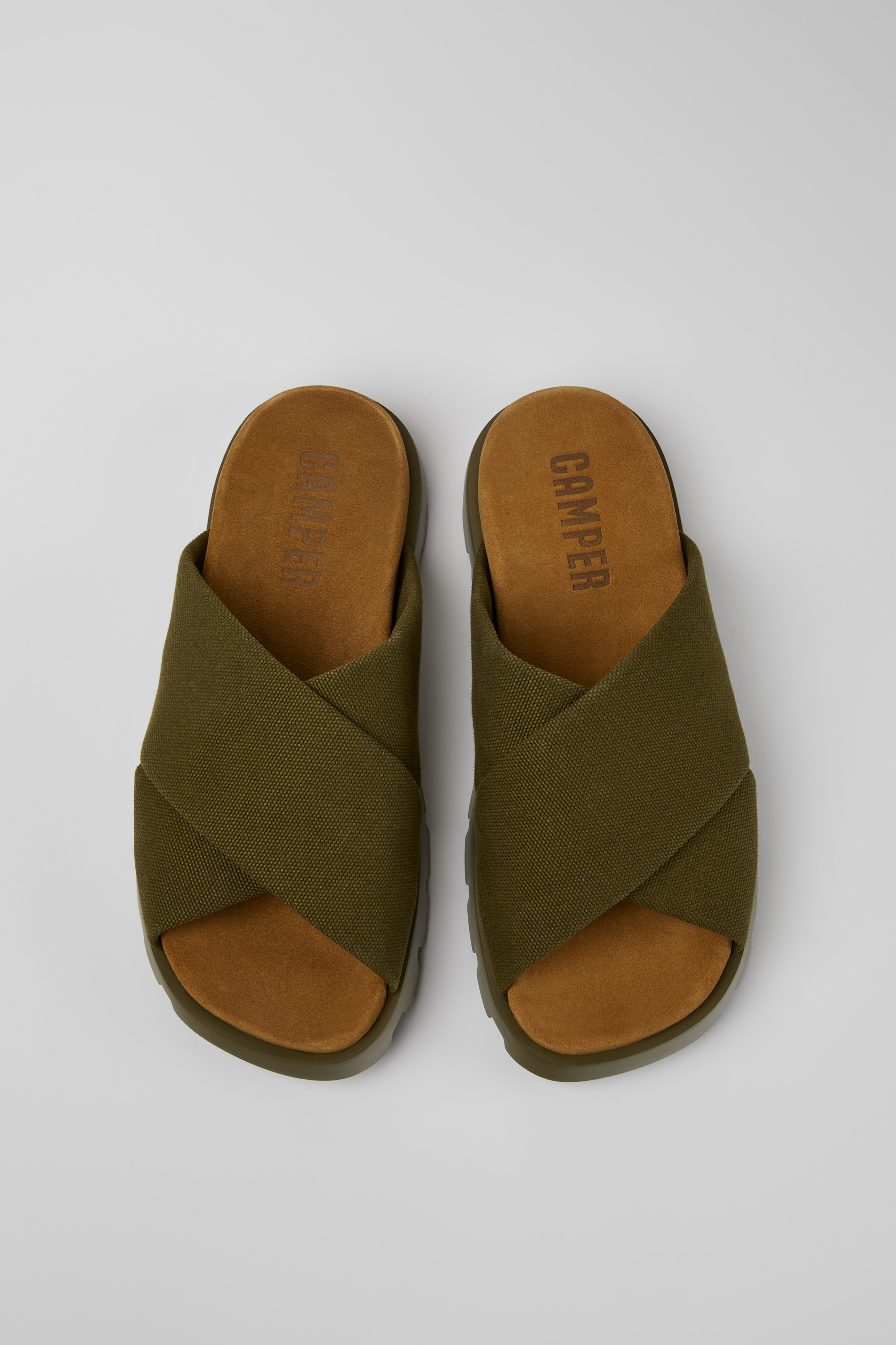 Brutus Sandal - Green recycled cotton sandals for men