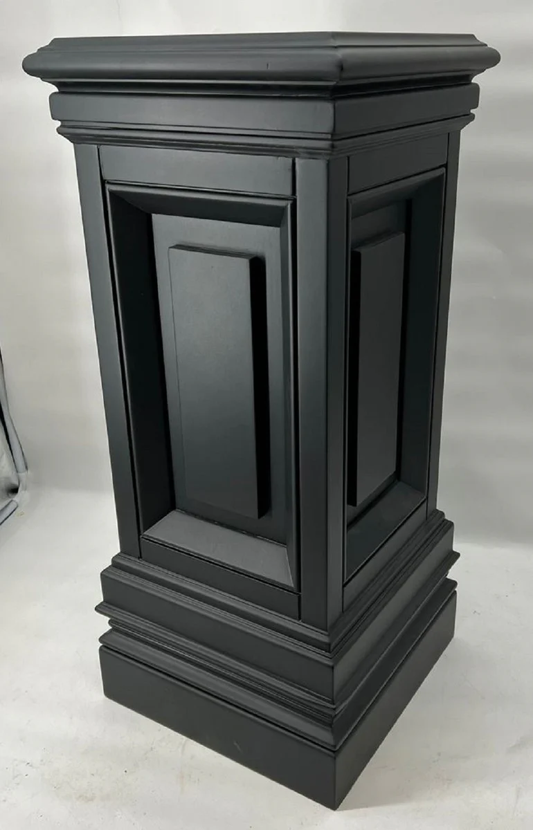 Casa Padrino columna decorativa de caoba de lujo 33 x 33 x A. 80 cm - Columna cuadrada de madera maciza - Columna planta - Columna decorativa sal¨®n - Columna decorativa hotel - Muebles de lujo