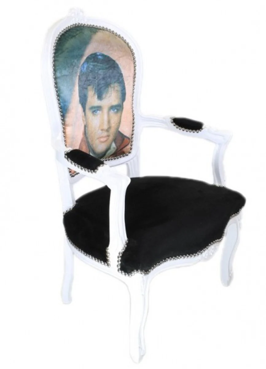 Silla Casa Padrino barroco Sal¨®n de Elvis Presley - Barroco muebles de estilo antiguo