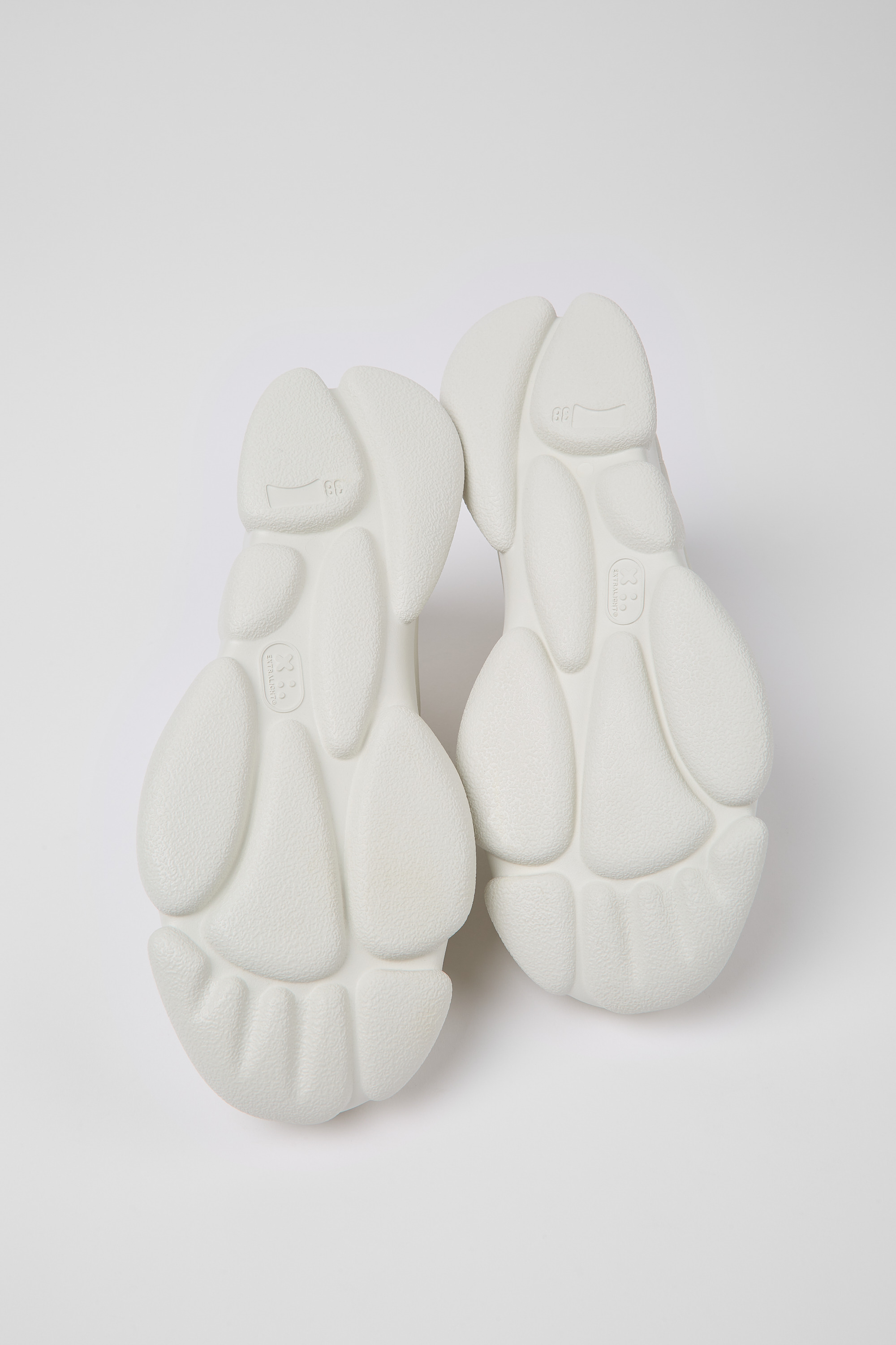 Karst - White non-dyed leather sneakers for women