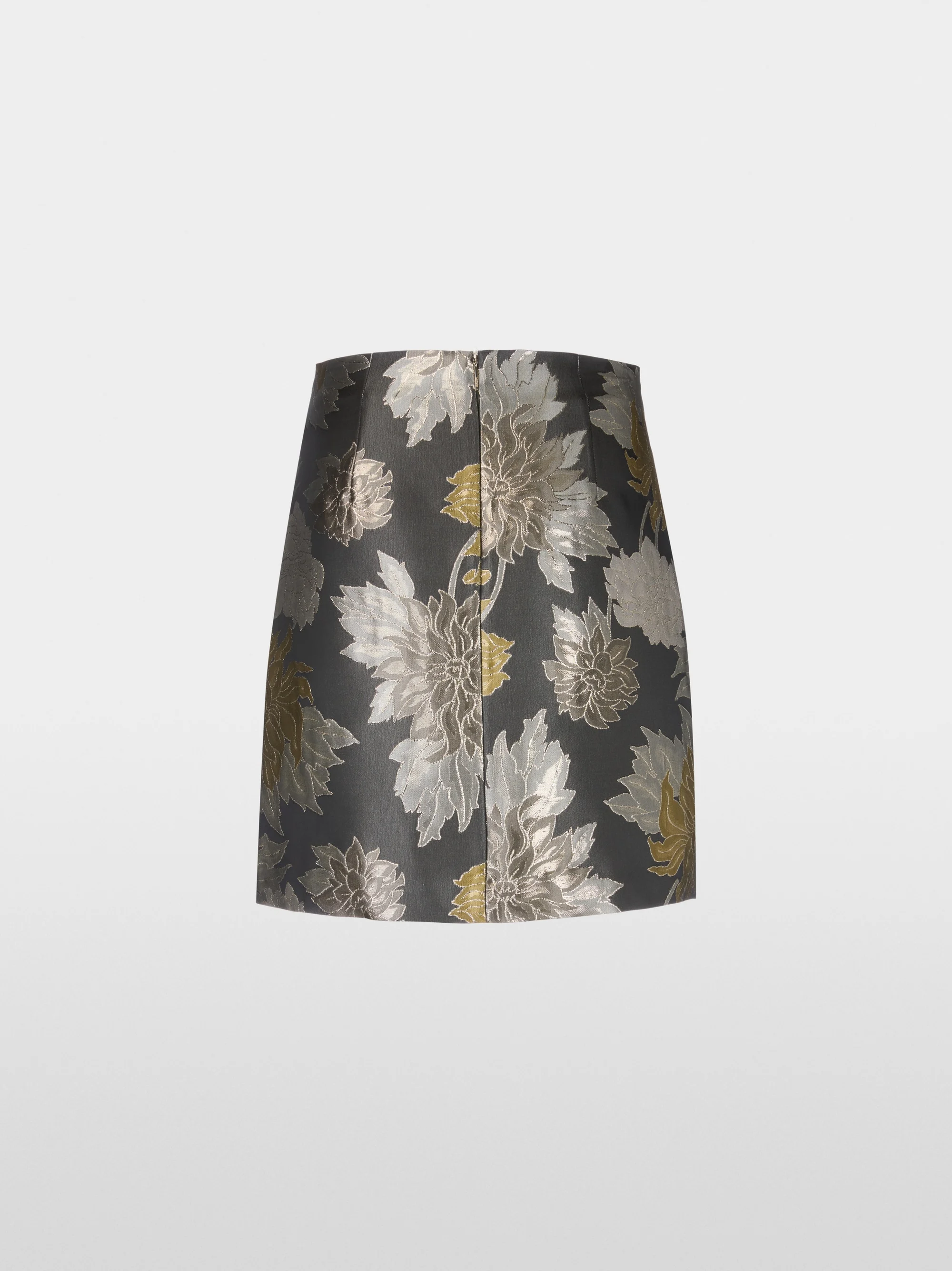 Marc-Cain Floral mini skirt in shiny jacquard