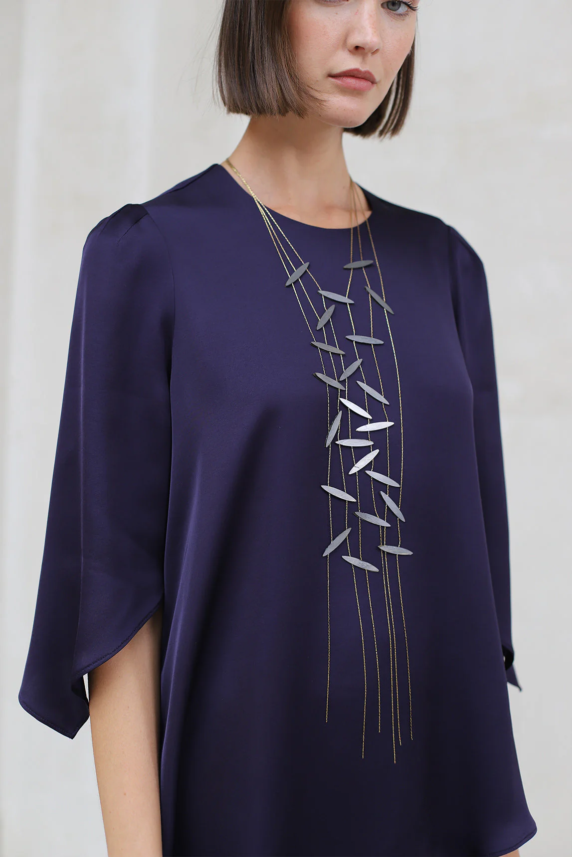 Rivera-spain Collar Celeste cápsulas plateadas FL Private Collection