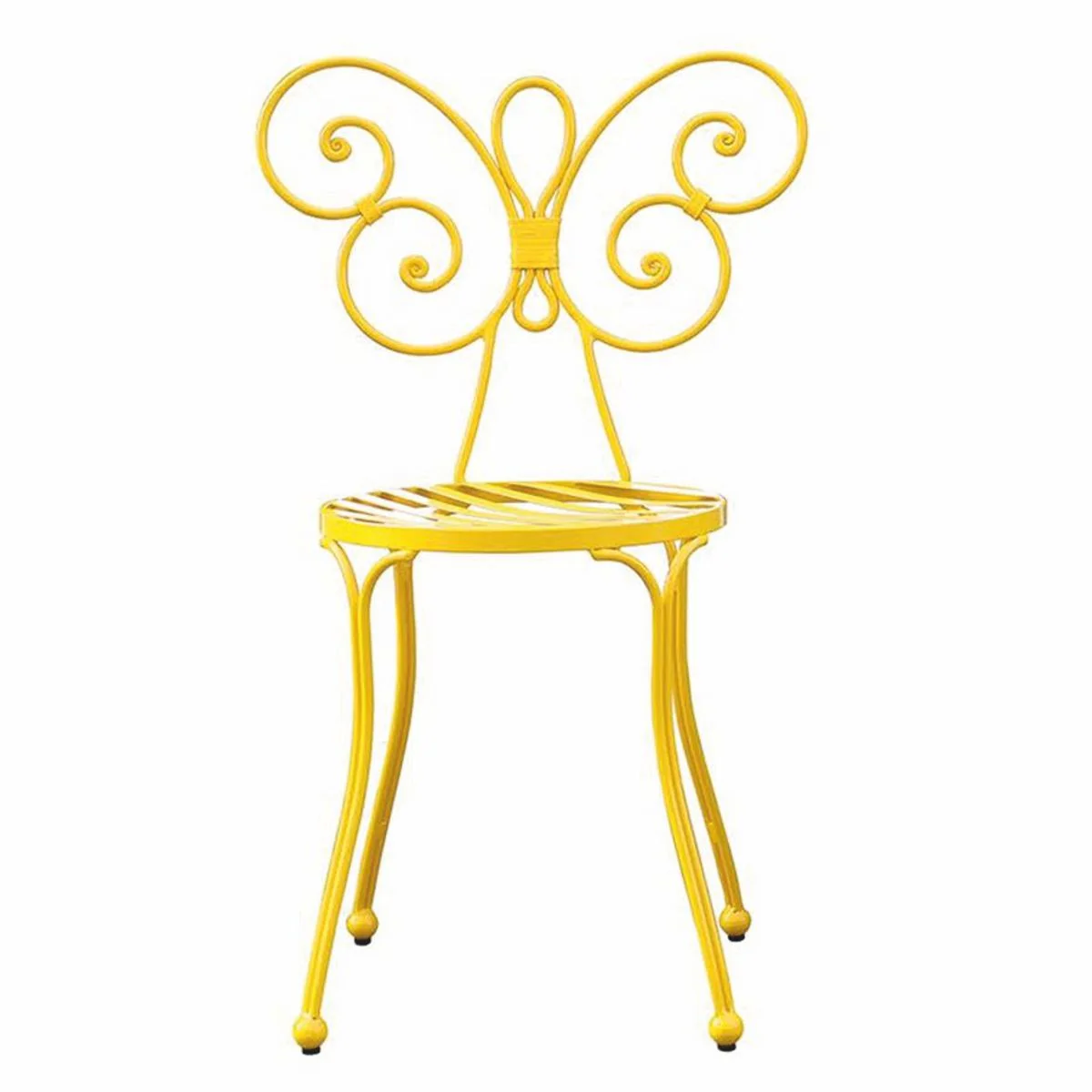 Casa Padrino silla de jard¨ªn Art Nouveau amarillo A. 85 cm - Muebles de Jard¨ªn Art Nouveau