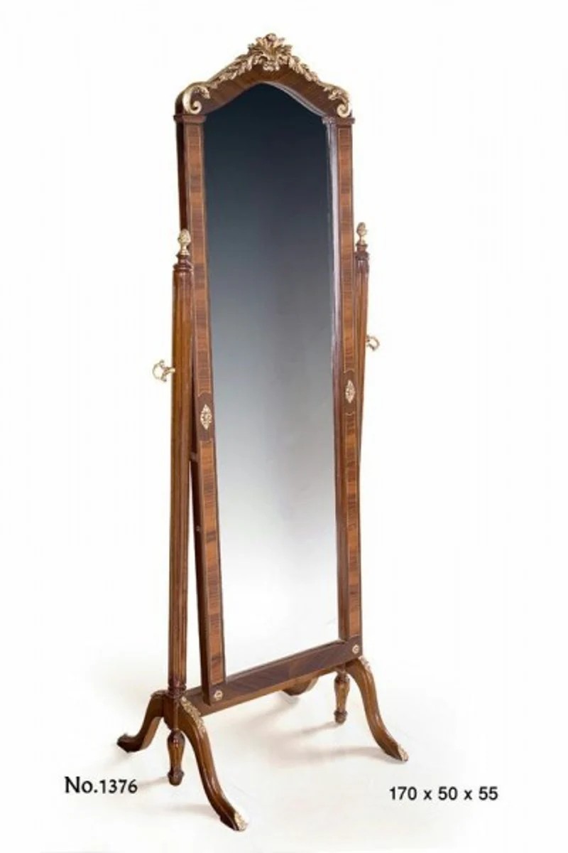 Casa Padrino Free Standing Mirror 55 x 50 x H. 170 cm - Baroque Mirror
