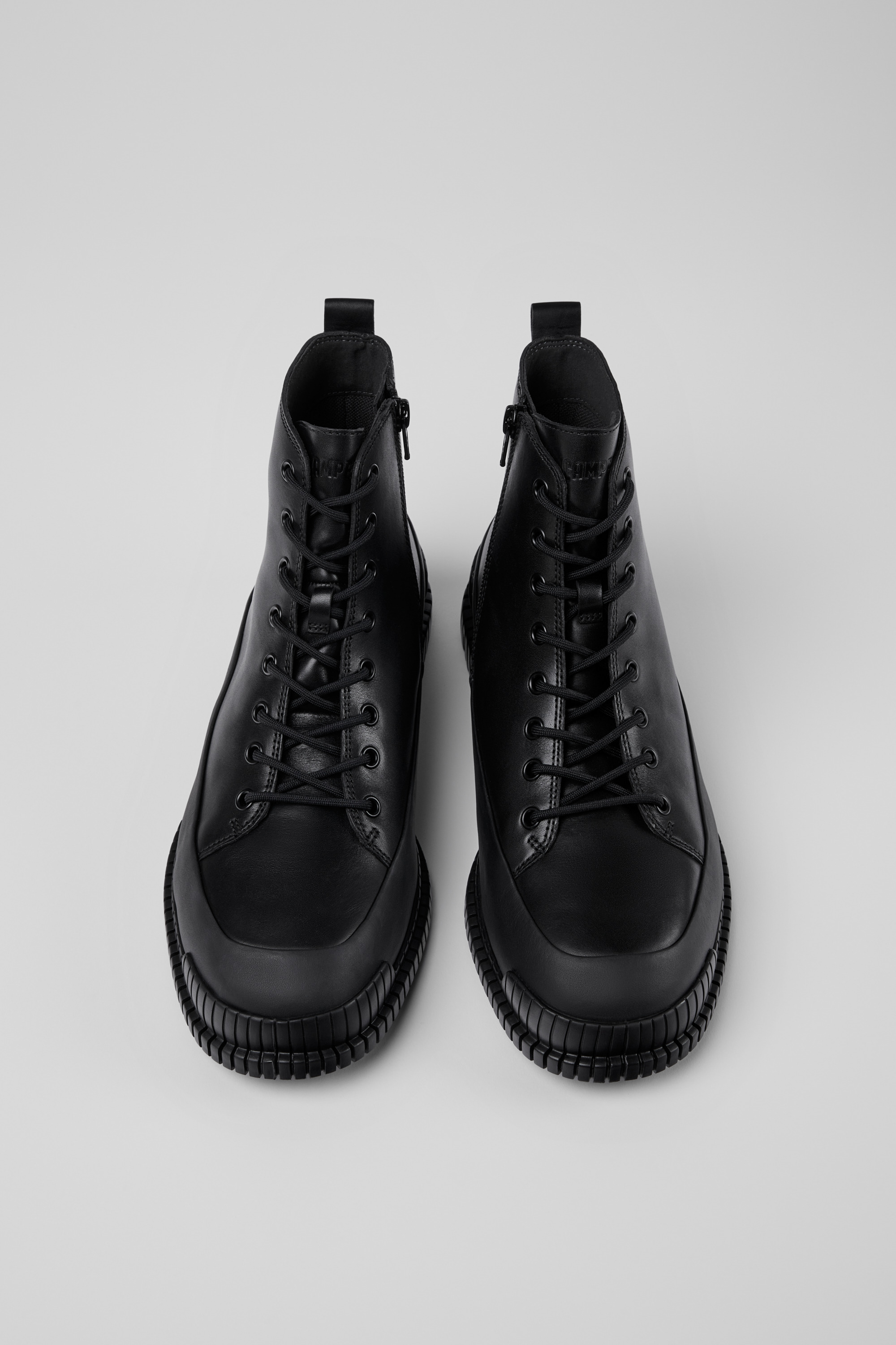 Pix - Smart black lace up boot for men