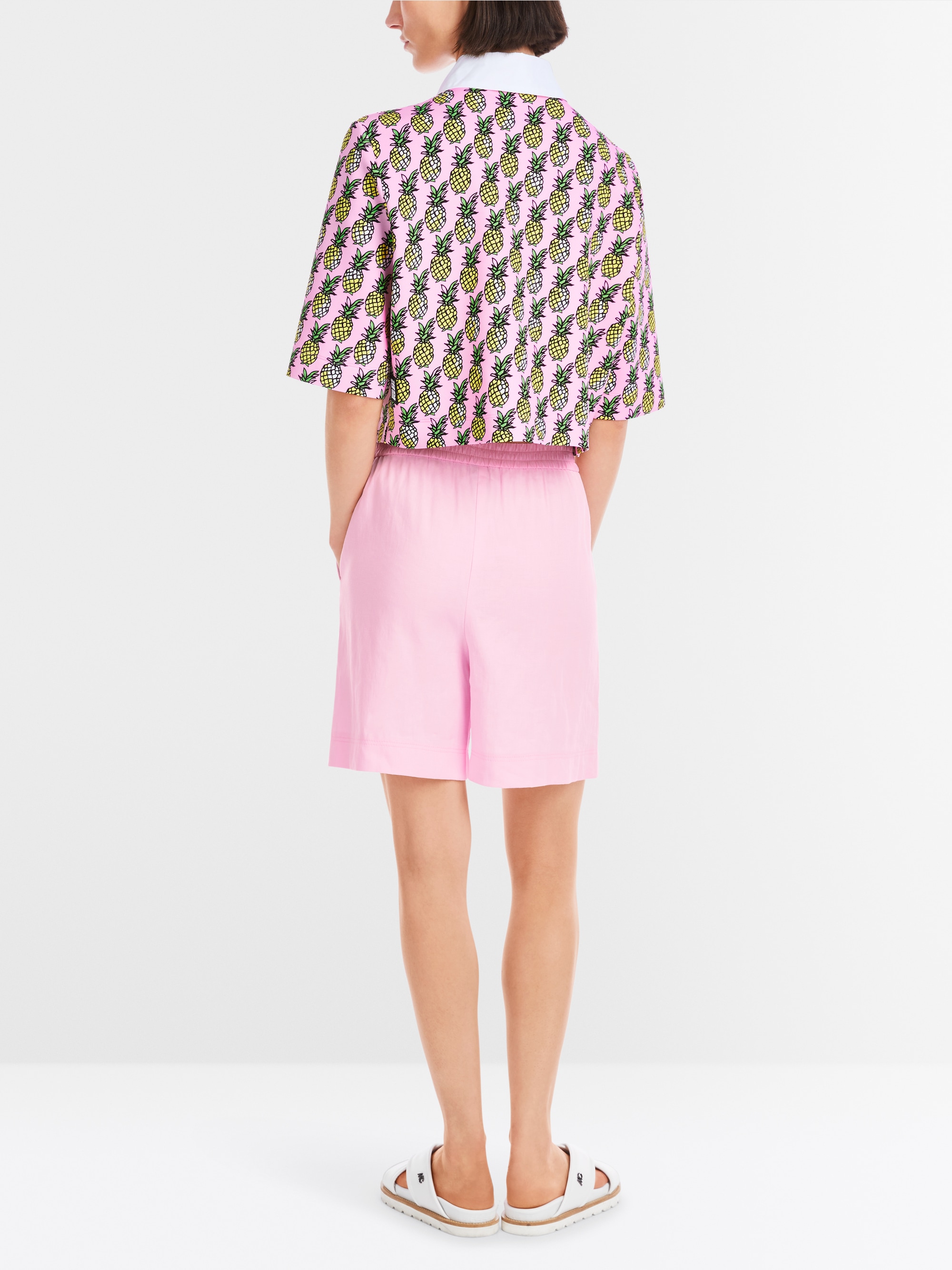 Marc-Cain Cropped scuba jersey blouse