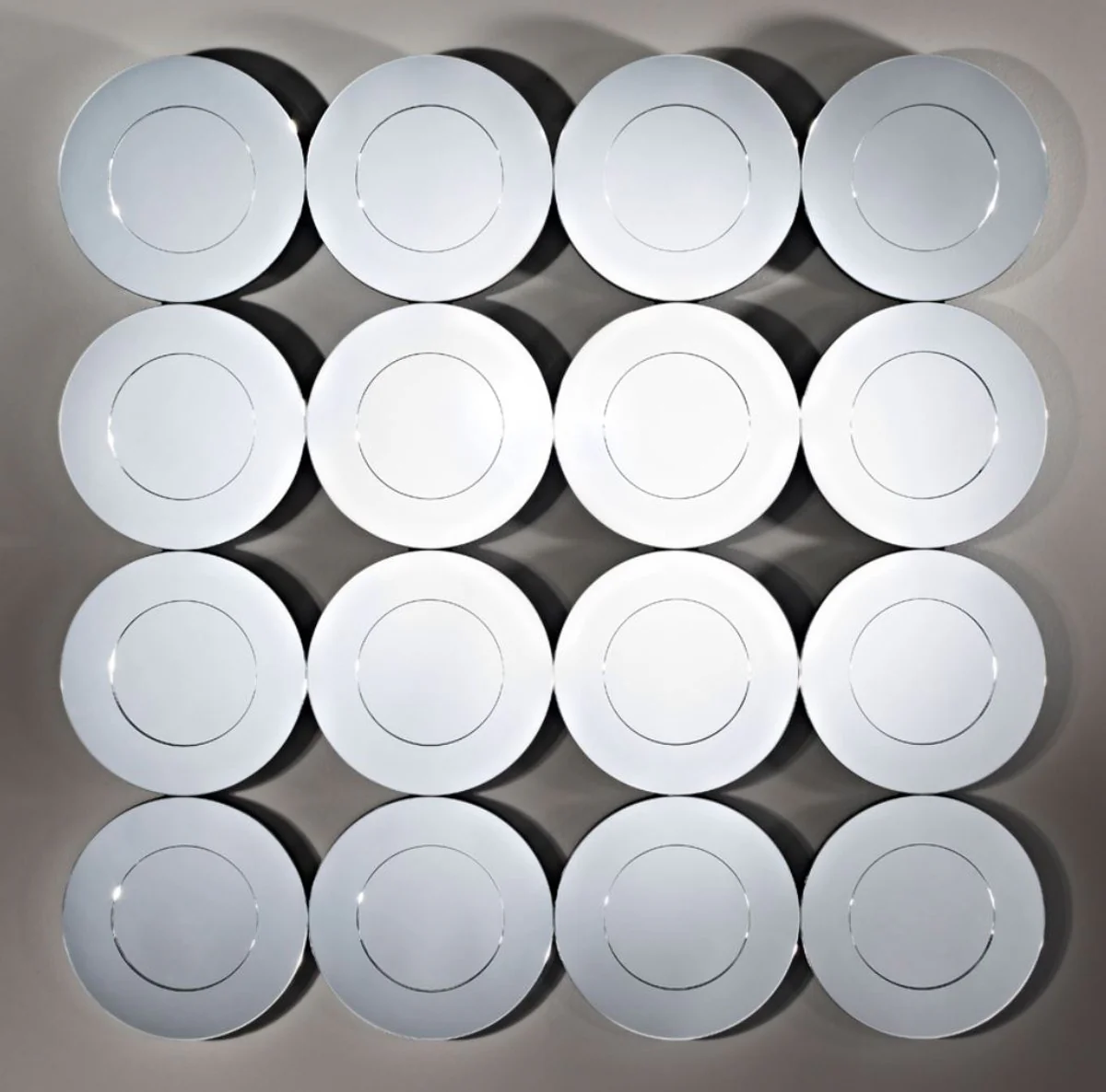 Casa Padrino espejo de lujo de la sala 90 x H. 90 cm - Calidad de Lujo