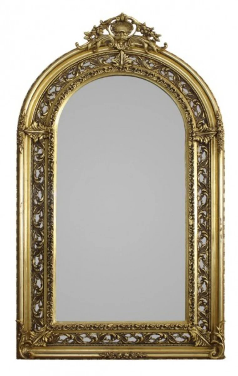 Casa Padrino Baroque mirror semicircle Gold 190 x 110 cm - Sumptuously