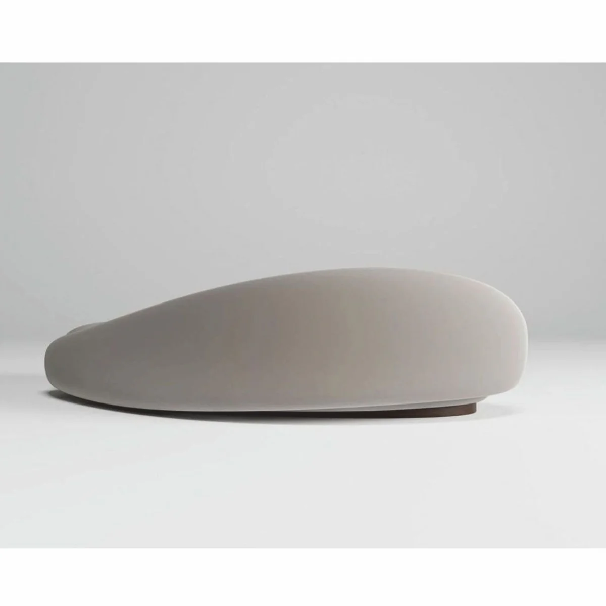 Casa Padrino sof¨¢ de terciopelo de lujo lado izquierdo gris / marr¨®n oscuro 280 cm - Muebles de sal¨®n y hotel