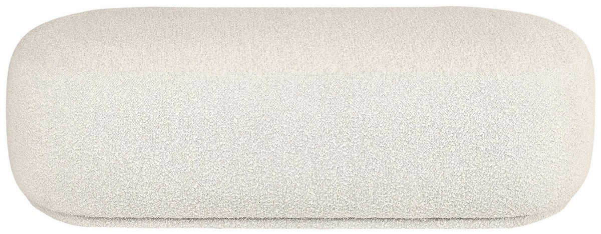 Casa Padrino banco de lujo crema 137,5 x 56,5 x A. 38 cm - Banco de sal¨®n tapizado - Muebles de Sala de Estar - Muebles de Hotel - Colecci¨®n de Lujo