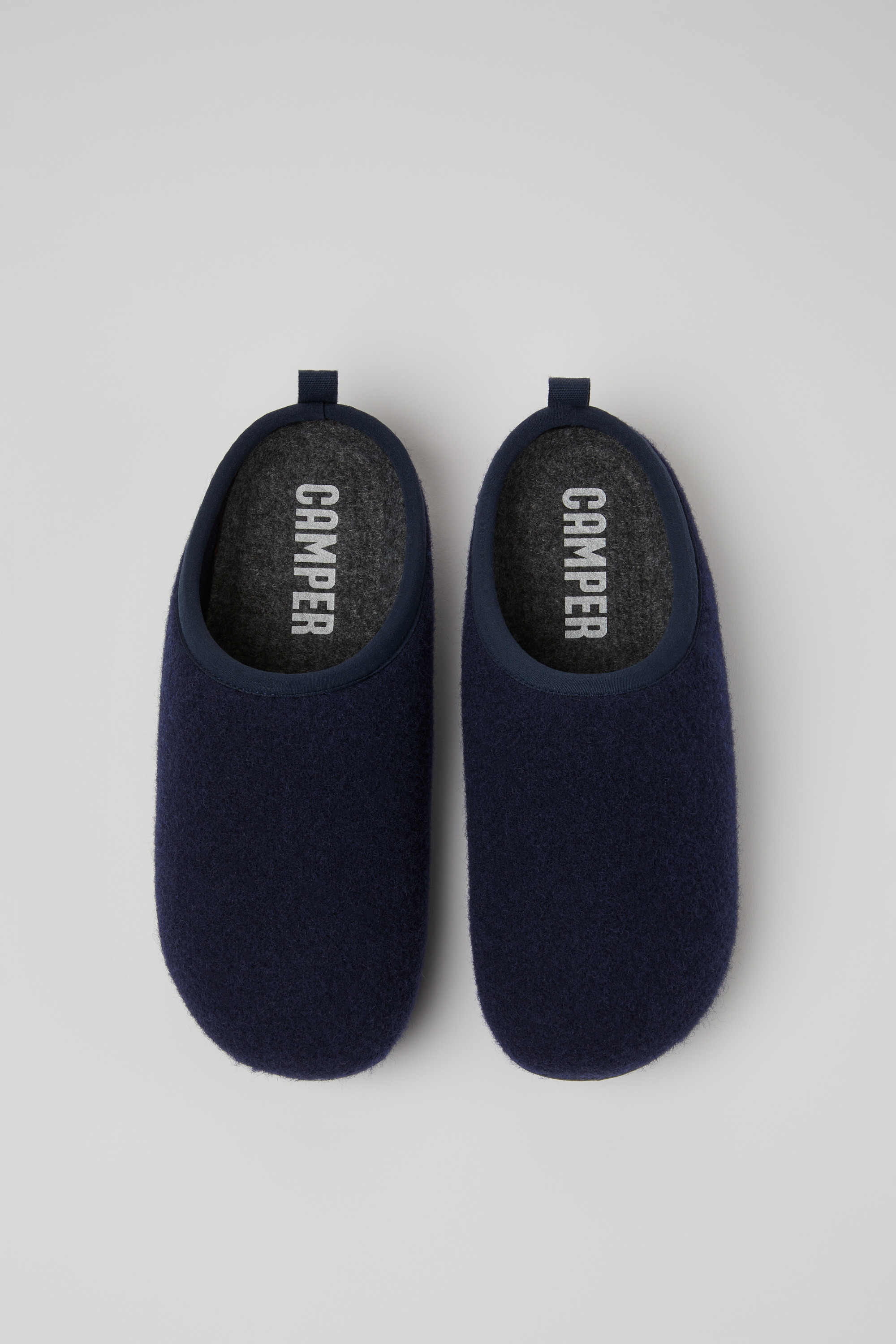 Wabi - Blue wool slippers for women
