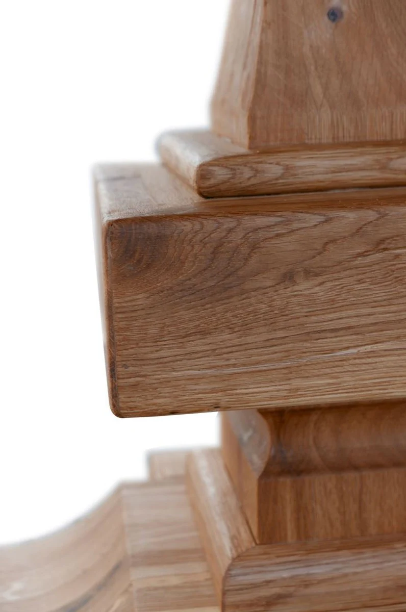 Casa Padrino mesa de cocina de madera maciza - Diferentes Tama?os y Colores - Mesa de comedor redonda de lujo de madera de roble - Muebles de Comedor R¨²sticos