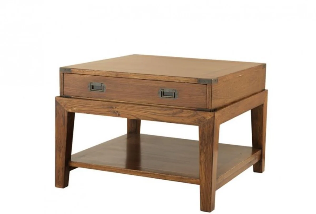 Casa Padrino luxury art deco designer oak wood side table - Luxury Quality