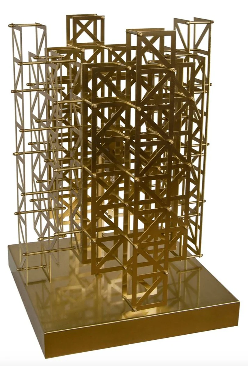 Casa Padrino dise?o l¨¢mpara de mesa lat¨®n claro 45 x 45 x H. 65 cm - muebles de hotel