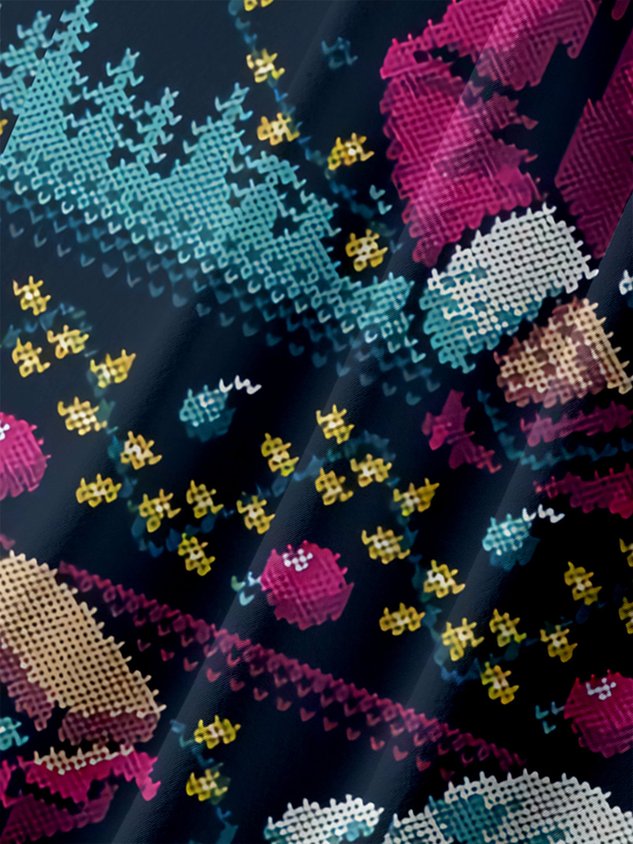 Christmas Chest Pocket Short Sleeve Casual Shirt