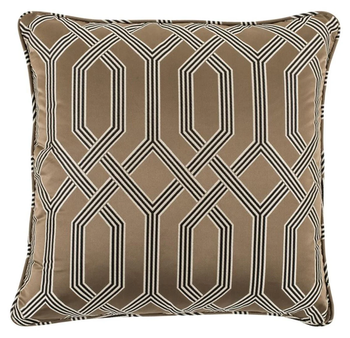 Casa Padrino almohada diseñador marrón 60 x 60 cm - accesorios de lujo la sala de estar