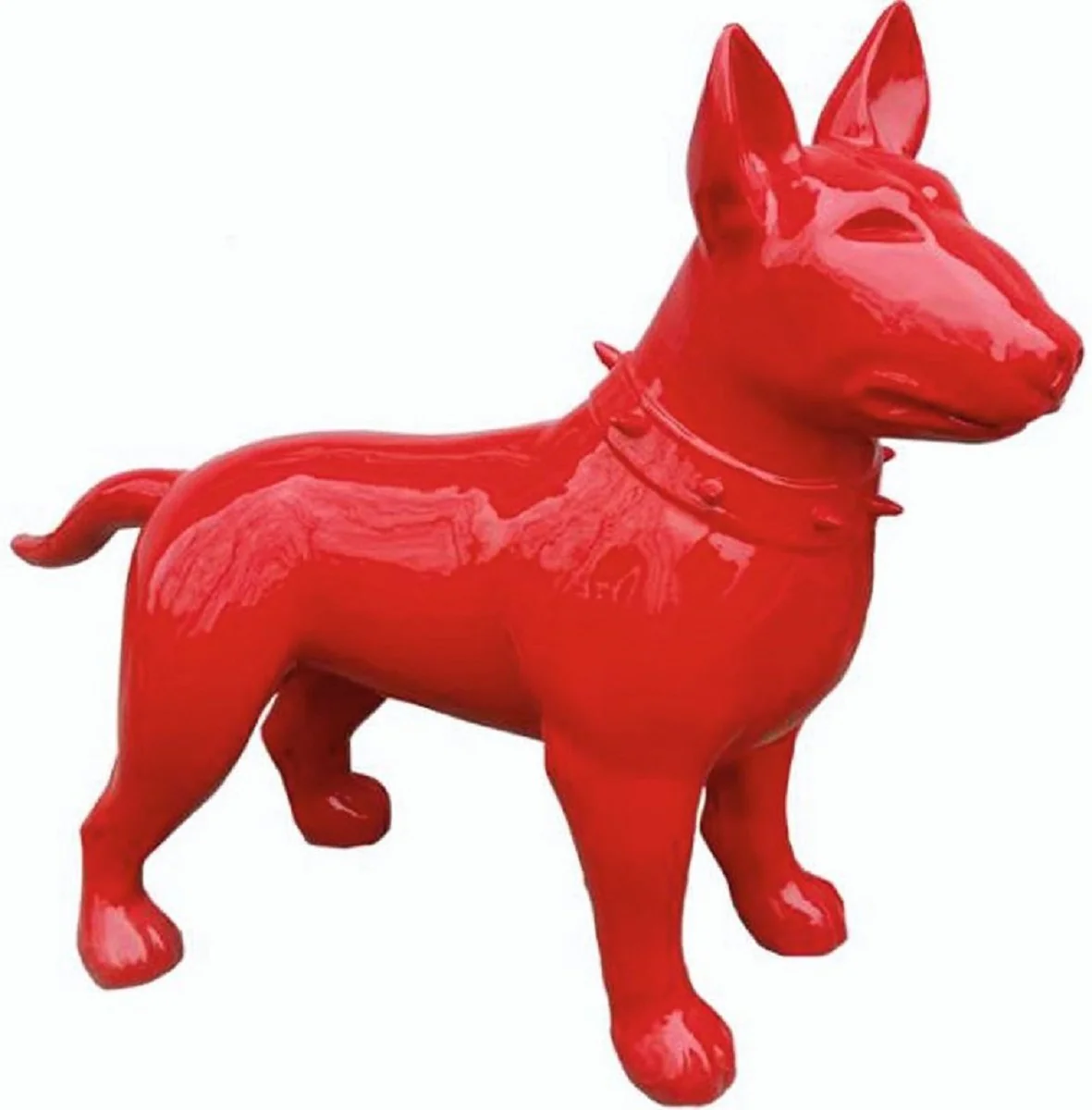 Casa Padrino figura decorativa XXL perro rojo 116 cm - Escultura decorativa de jardín