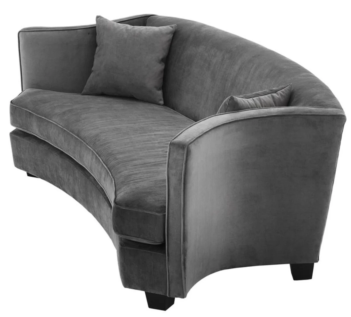 Casa Padrino sofá de lujo gris 226 x 110 x H. 74 cm - muebles de sala de lujo
