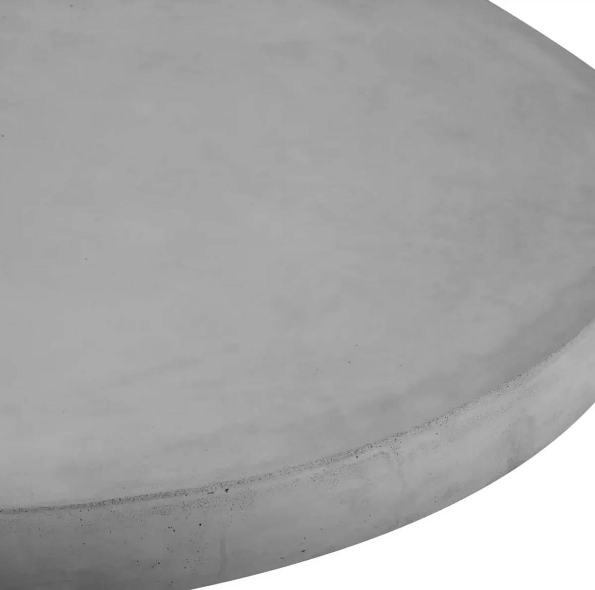 Casa Padrino mesa de jard¨ªn de lujo gris ? 100 x A. 32 cm - Mesa de centro de jard¨ªn redonda de hormig¨®n armado con fibra de vidrio - Muebles de jard¨ªn y terraza - Calidad de lujo