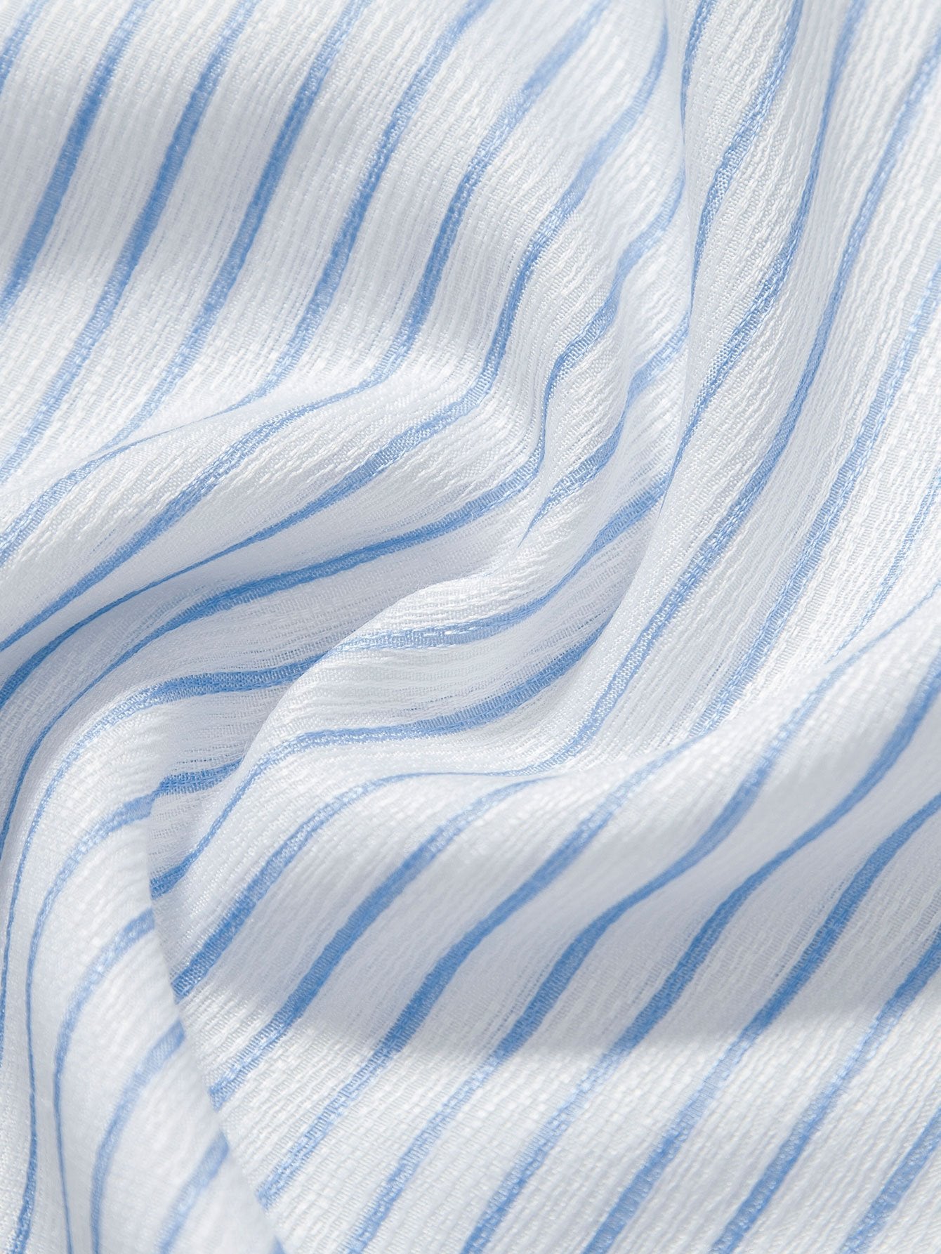 Striped Stand Collar Shirt