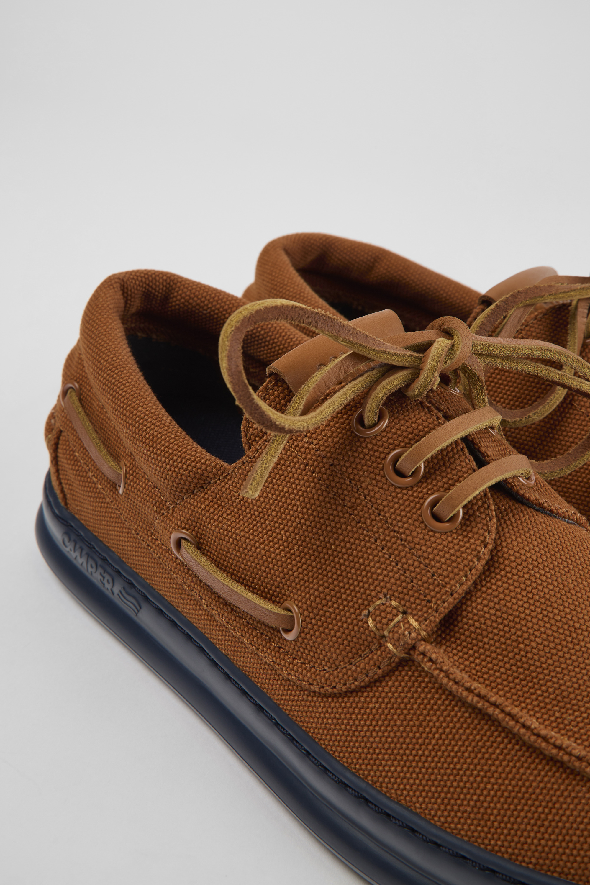 Runner - Brown textile sneakers for men