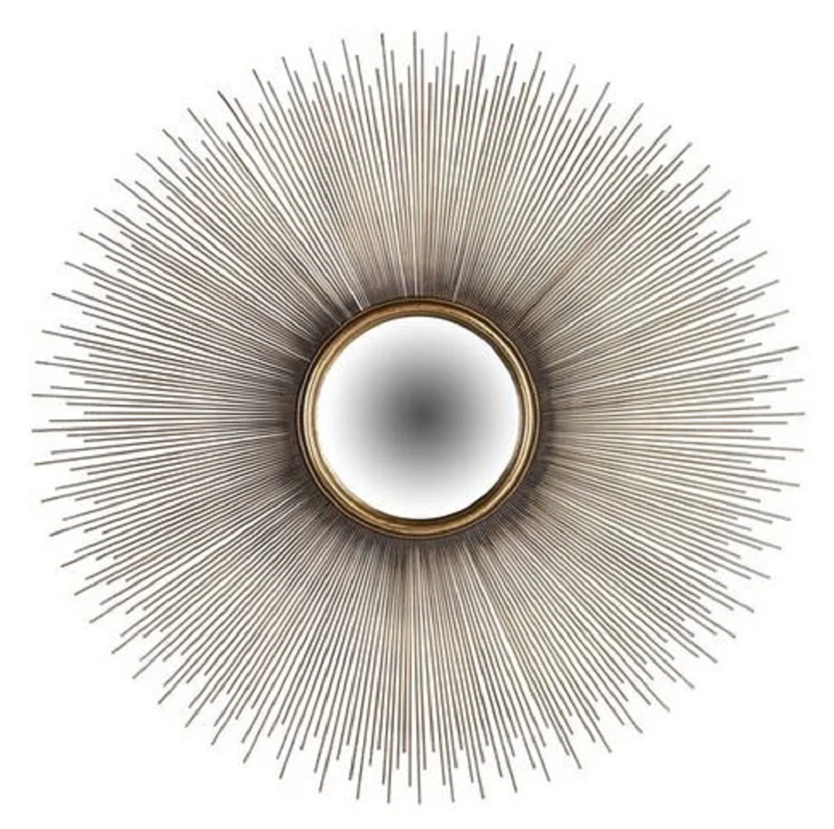 Casa Padrino espejo de pared de lujo oro ? 90 cm - Espejo de sal¨®n redondo - Espejo de dormitorio - Espejo de armario - Muebles de lujo - Interior de lujo - Calidad de lujo