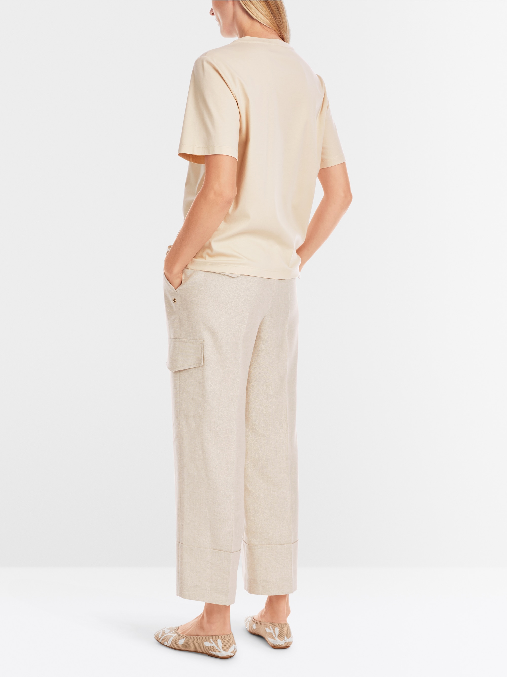 Marc-Cain Embroidered T-shirt in pure cotton
