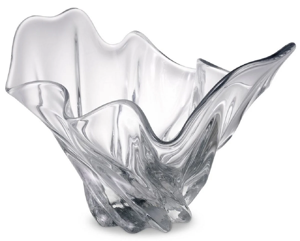 Casa Padrino cuenco de lujo 42 x 27 x A. 25 cm - Cuenco decorativo moderno de vidrio soplado a mano - Accesorios decorativos - Calidad de lujo