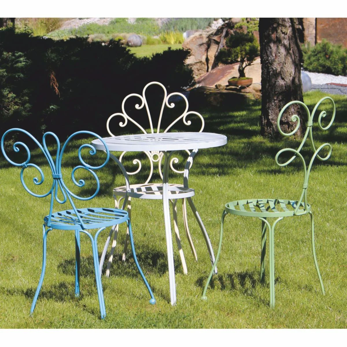 Casa Padrino silla de jard¨ªn Art Nouveau verde menta A. 85 cm - Muebles de Jard¨ªn Art Nouveau