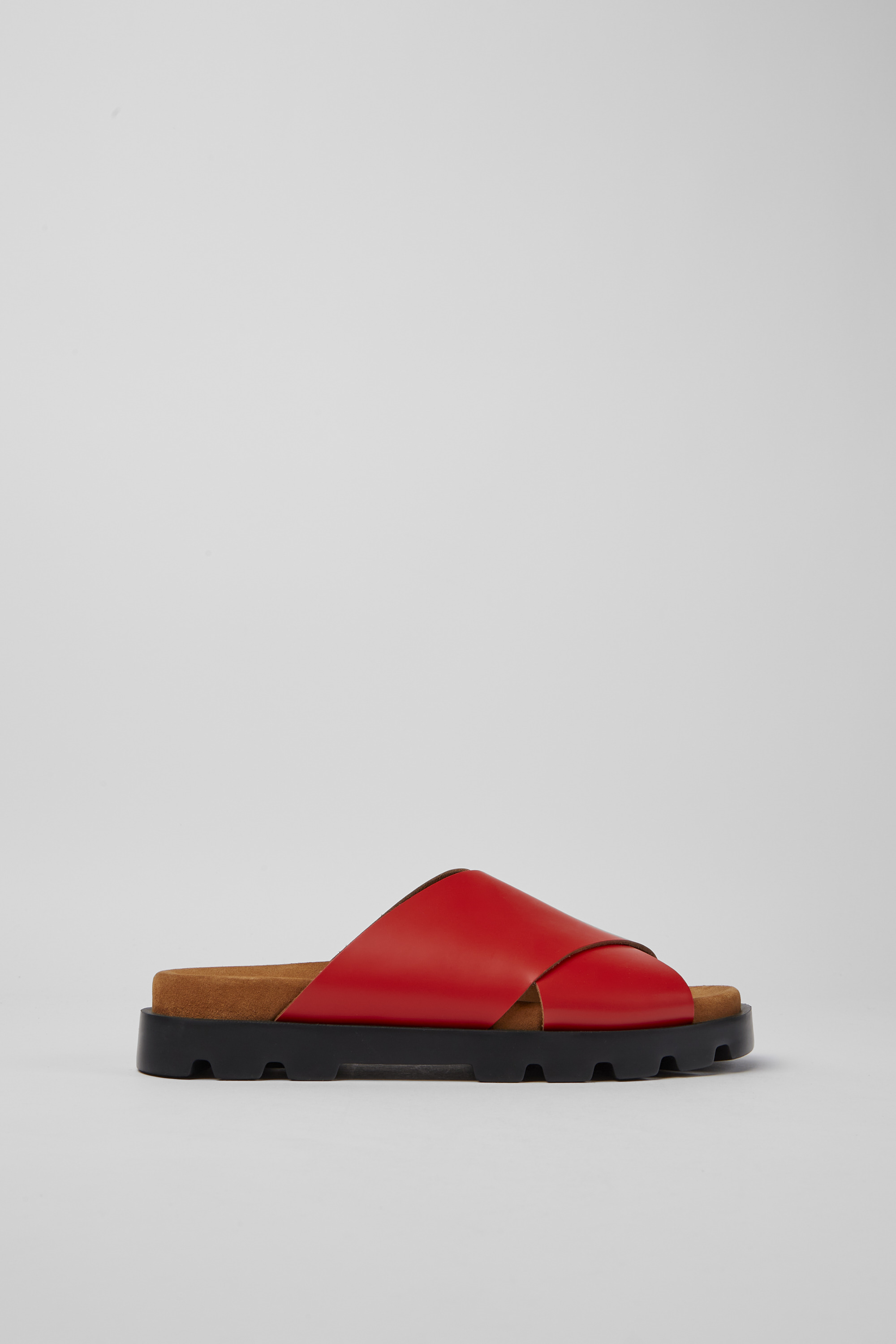 Brutus Sandal - Red leather sandals for women