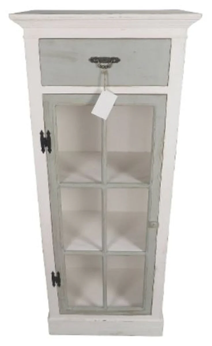 Casa Padrino Country Style Chest of Drawers Antique White / Light Gray 58 x 37 x H. 139 cm - Furniture in Country Style