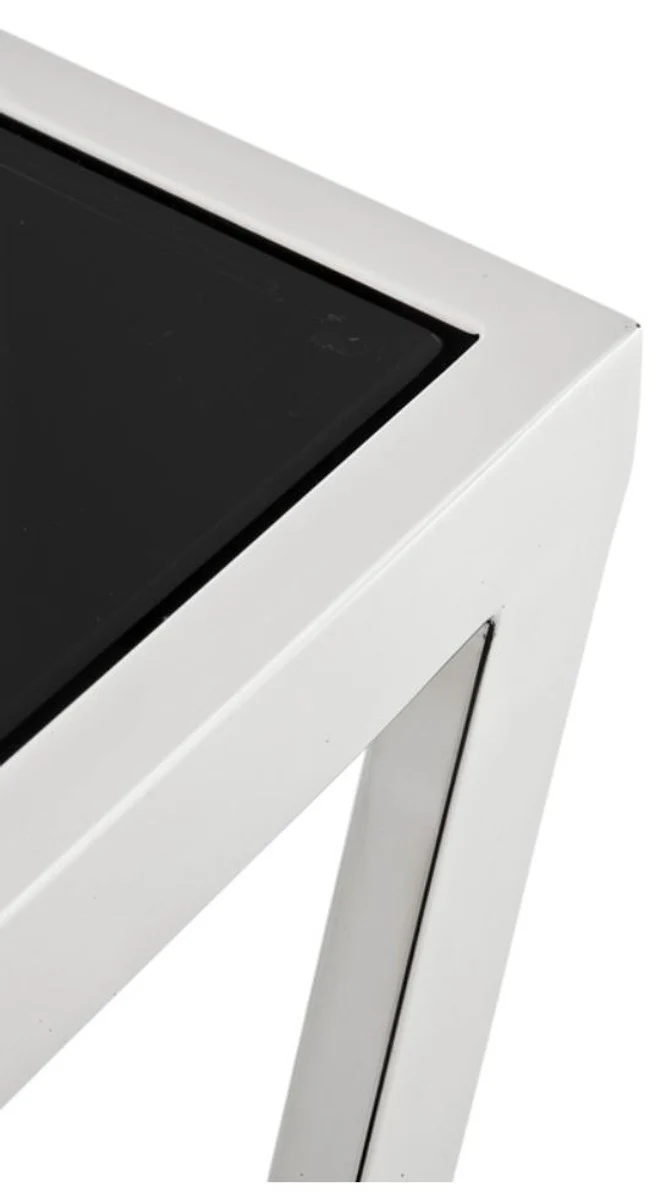 Casa Padrino mesa de centro de lujo plata 40,5 x 40,5 x H. 110 cm - muebles de dise?o