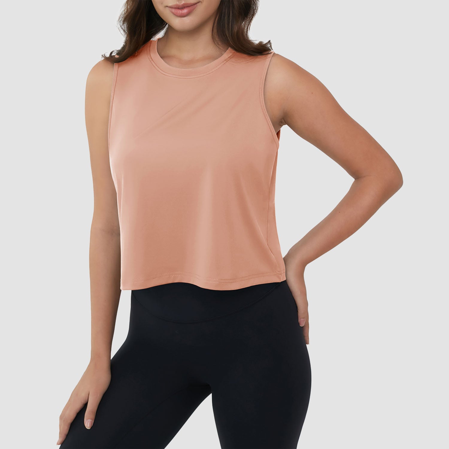 Crop Tops for Women Athletic Running Workout UPF 50+ Cropped Tank Tops