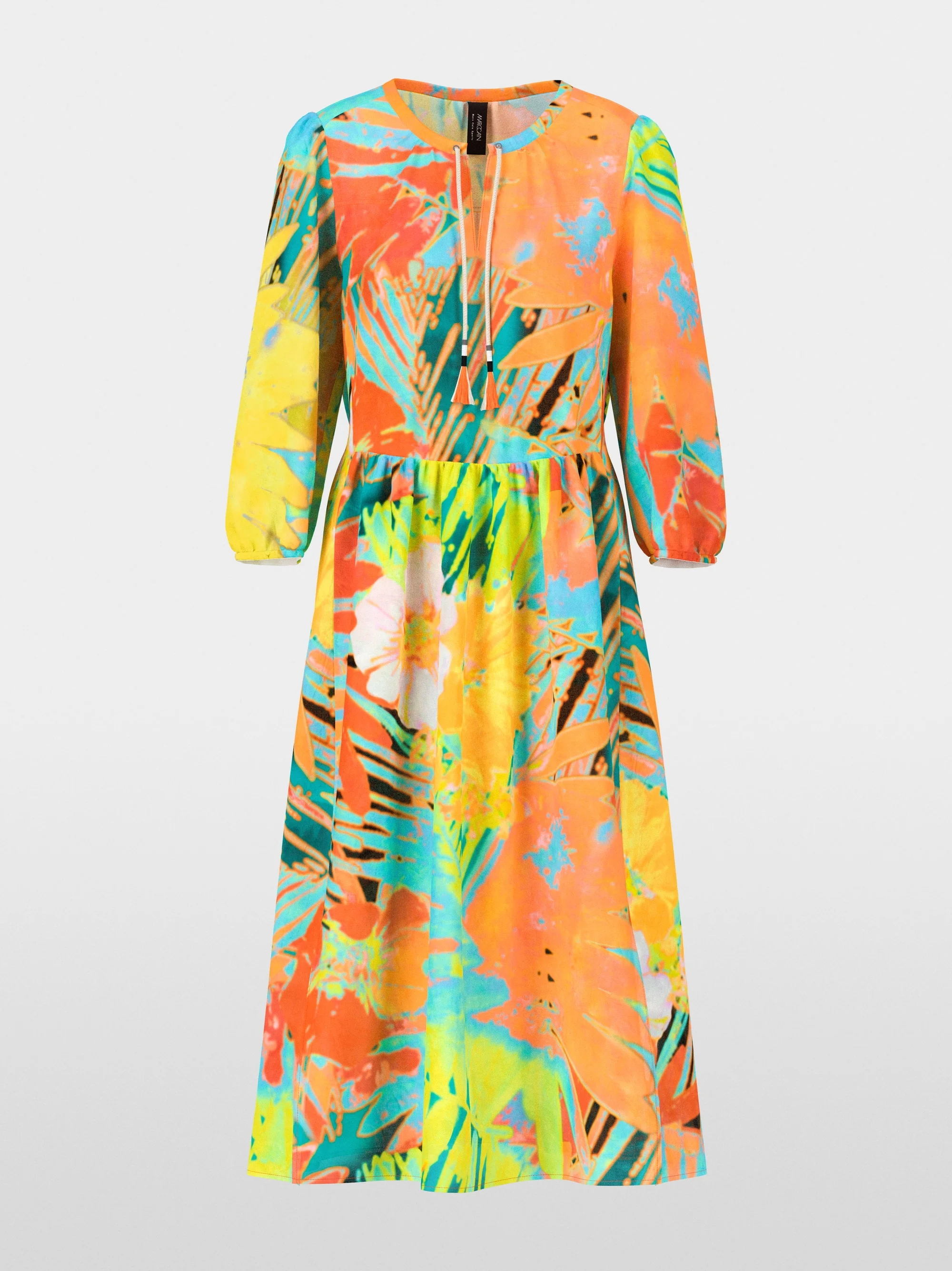 Marc-Cain Rethink Together dress in Hawaiian print
