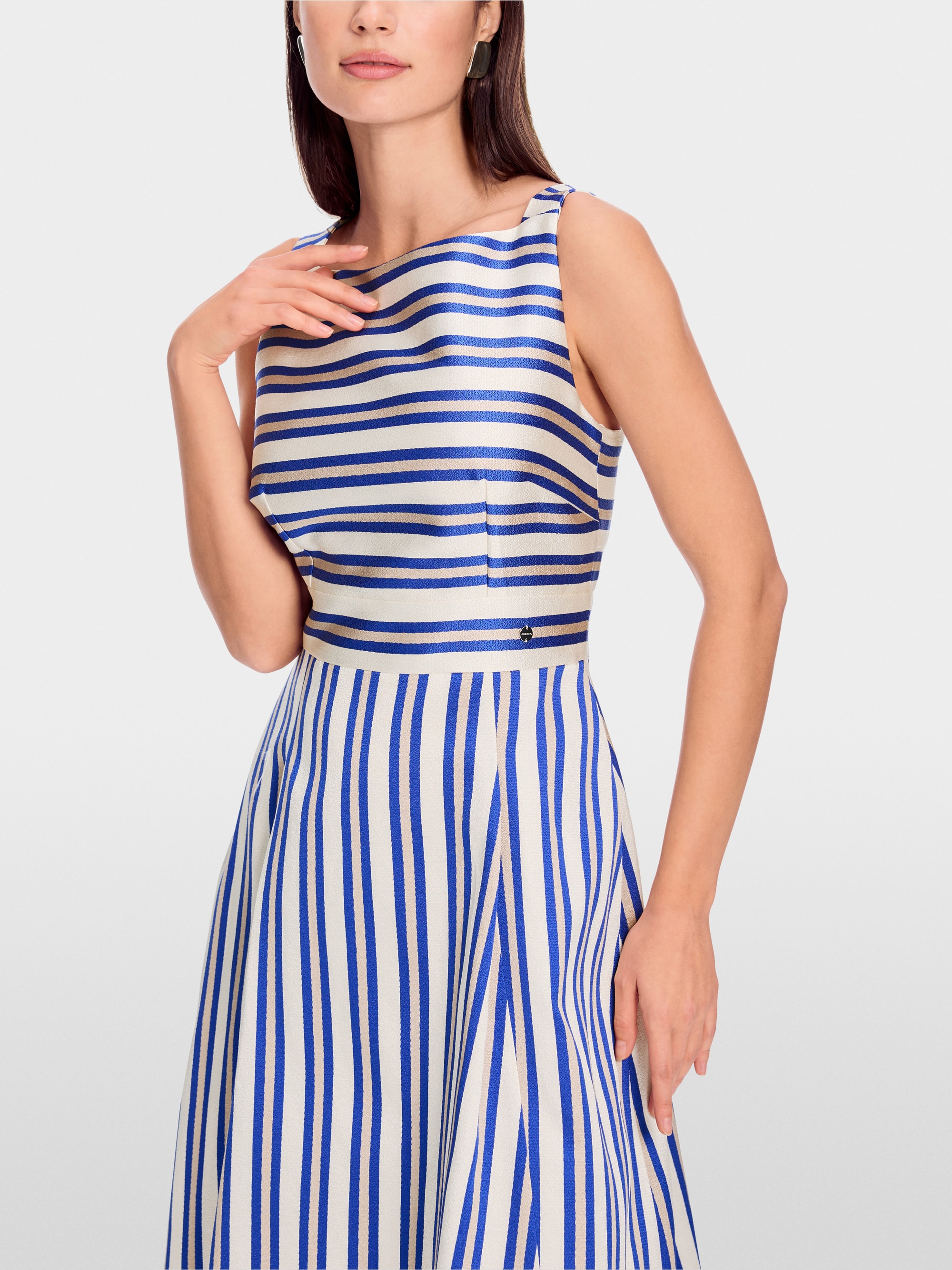 Marc-Cain Strap dress with stripes