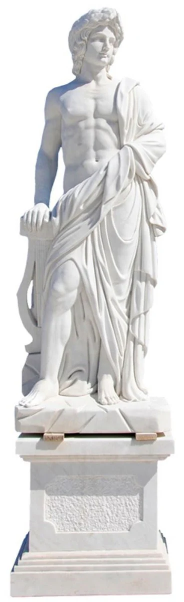 Casa Padrino escultura de m¨¢rmol estilo antiguo romano blanco A. 203 cm