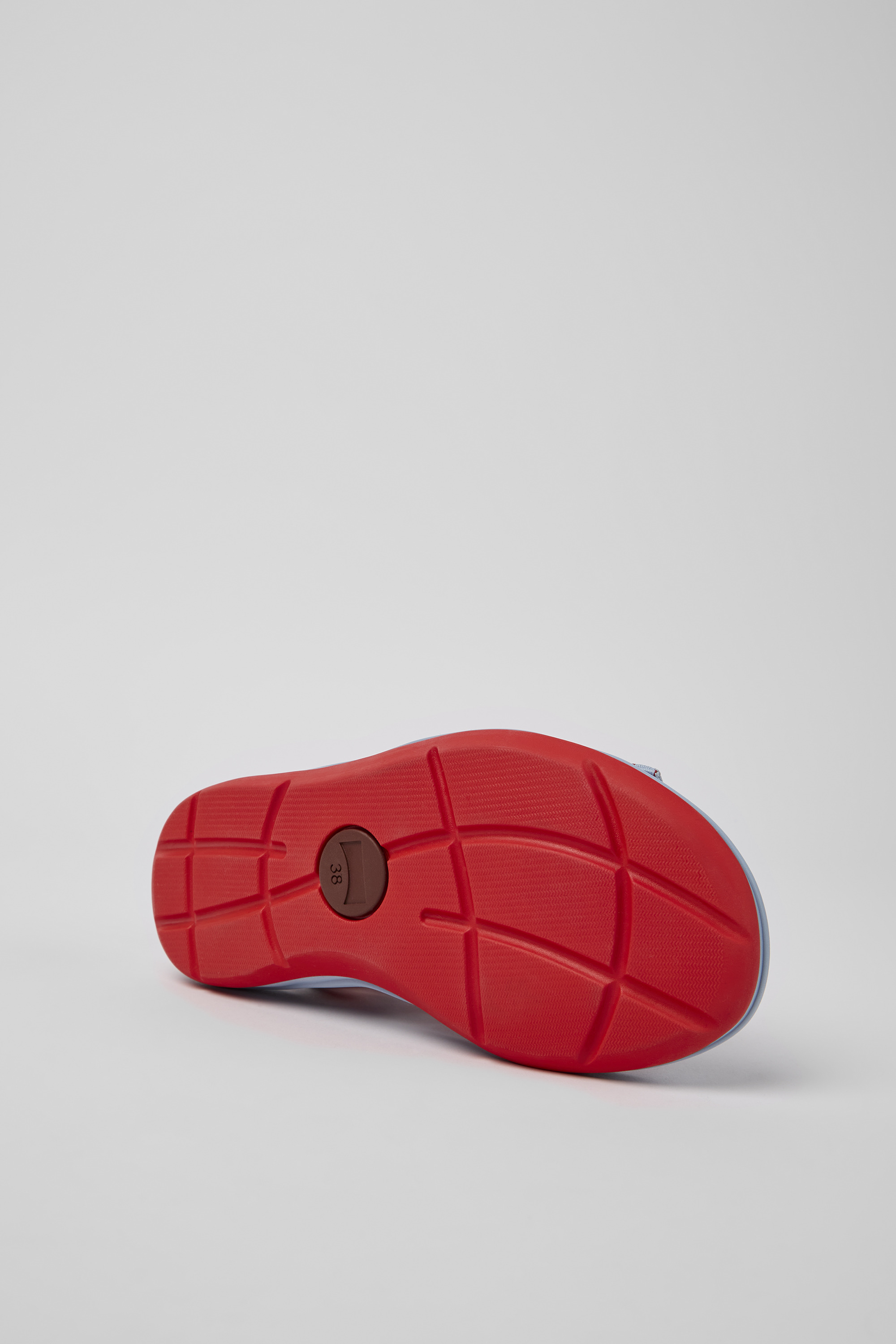 Match - Red and blue recycled PET sandals for women