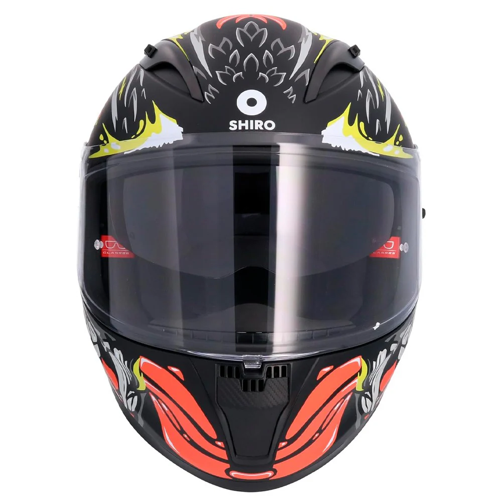CASCO SHIRO SH-605 RAPAZ NEGRO MATE / FLUOR
