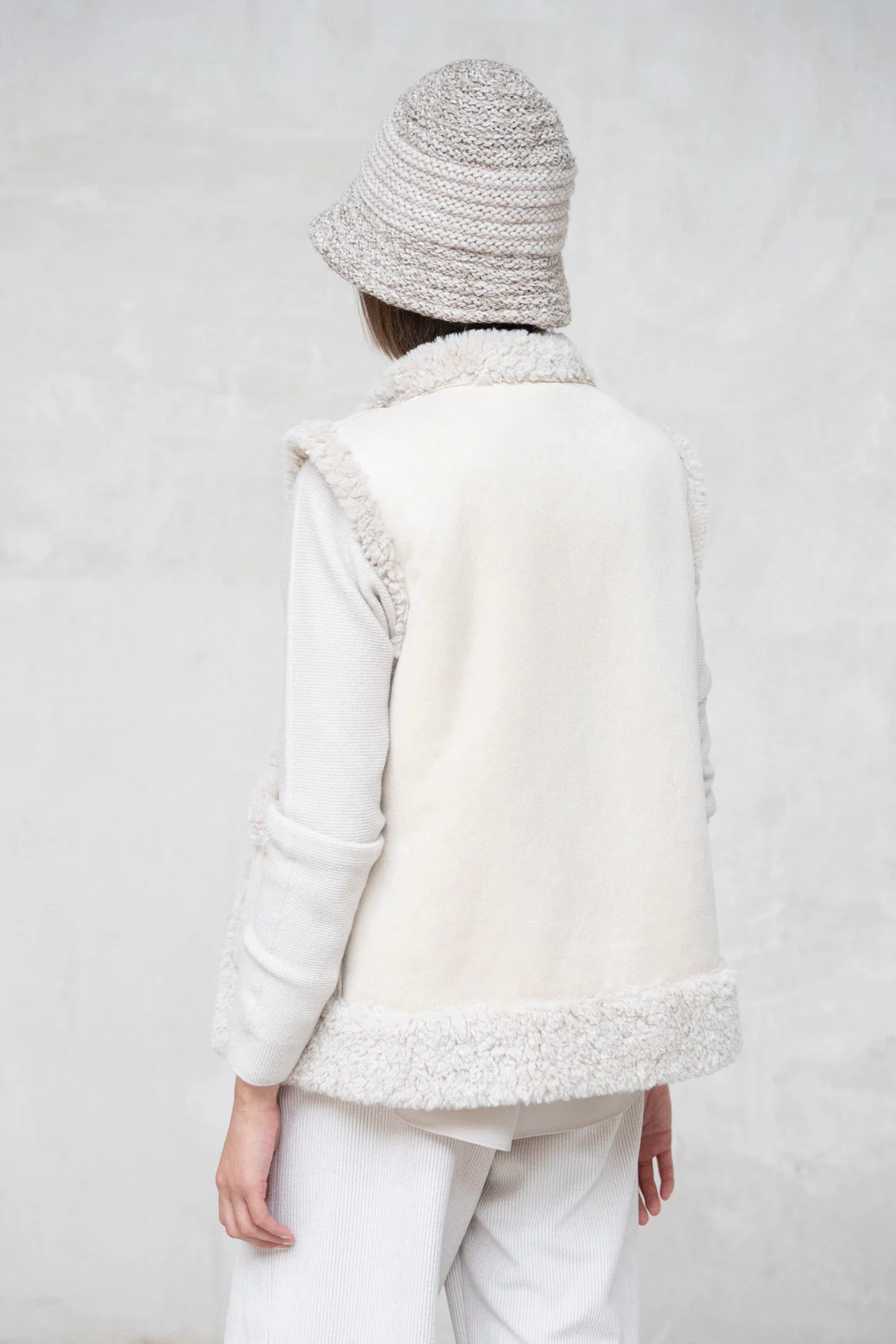 Rivera-spain Chaleco reversible Trani crudo