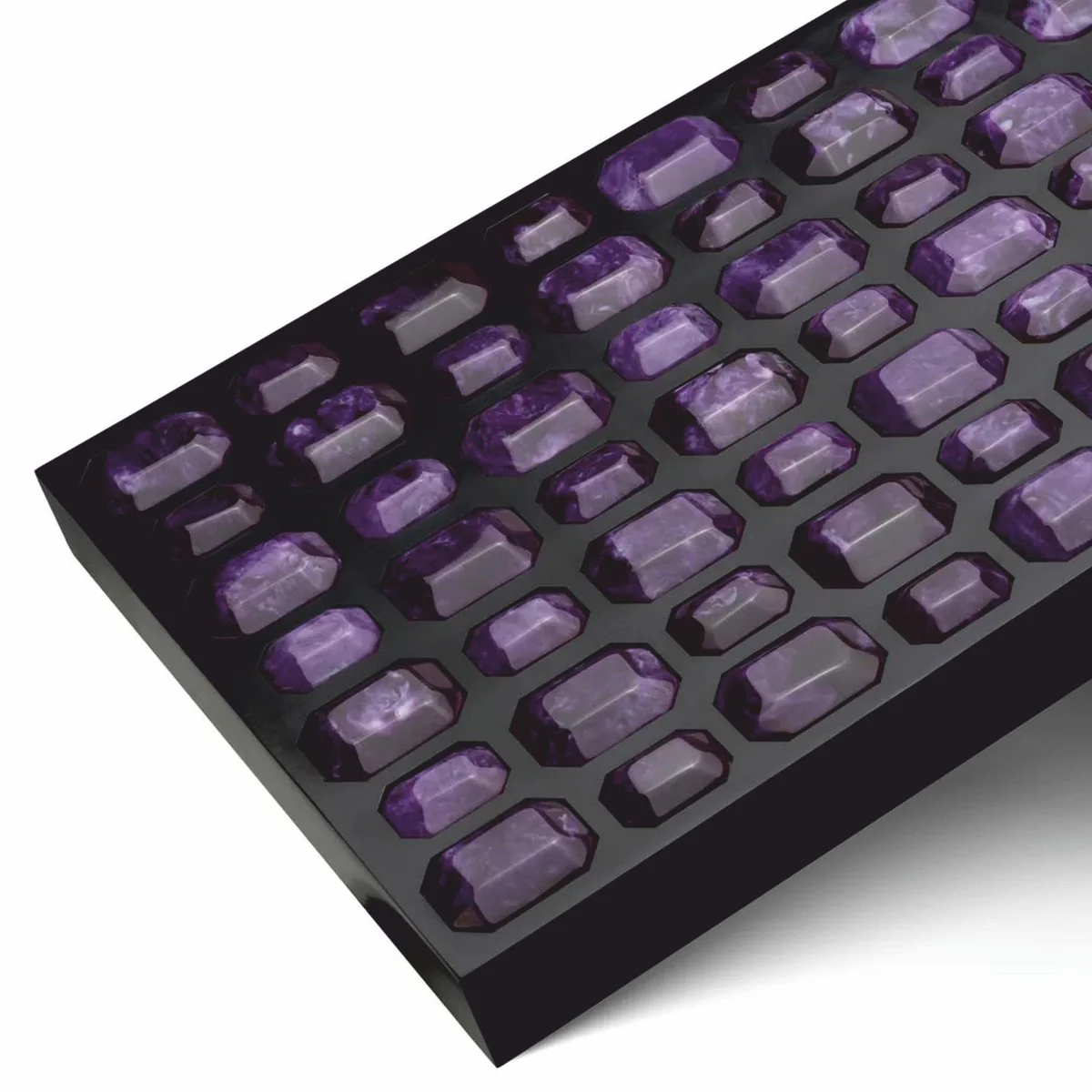 Casa Padrino Caja de Joya de Lujo Negro / P¨²rpura 37,5 cm - Caja de Almacenamiento