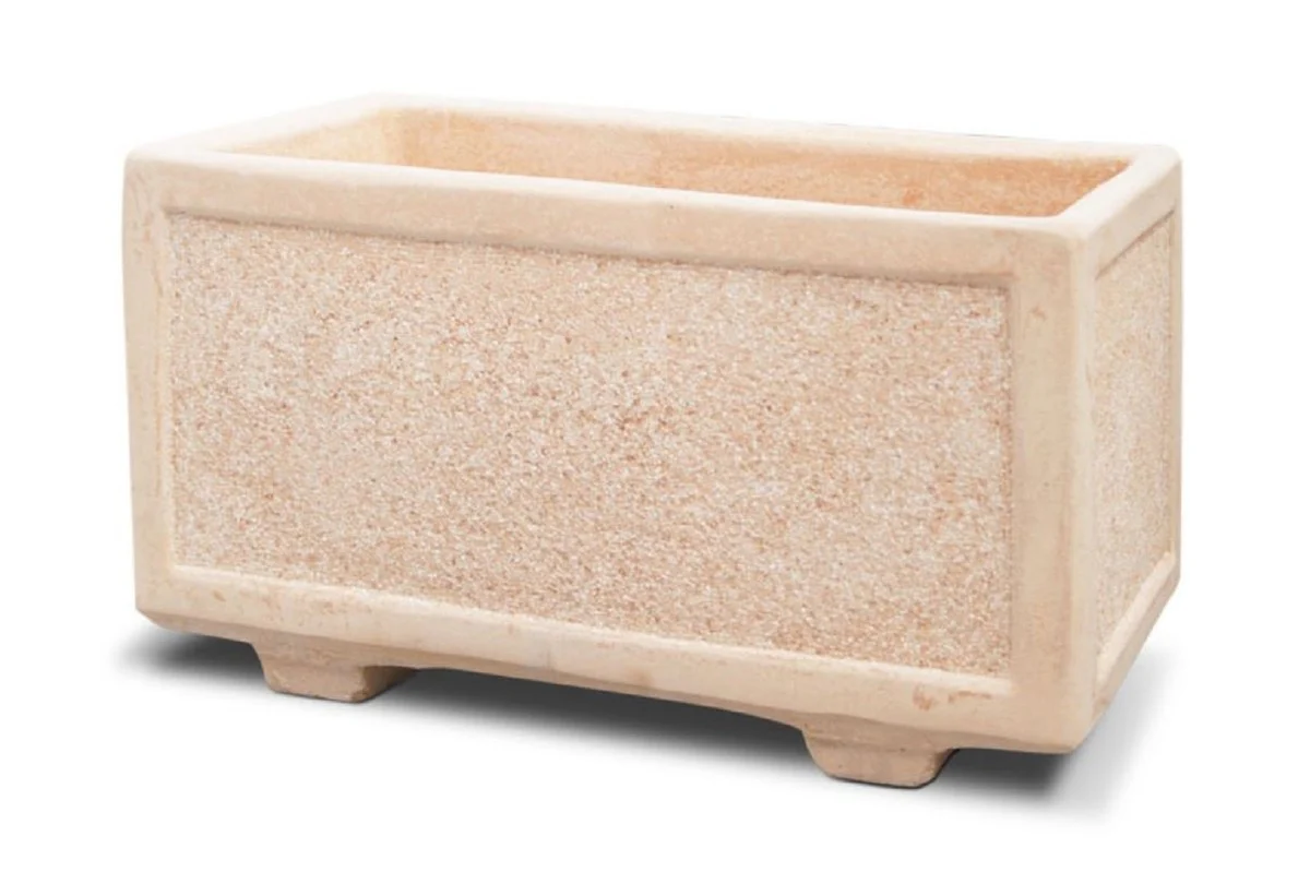 Casa Padrino maceta de hormig¨®n rosa 82 x 42 x A. 44 cm - Macetero rectangular de hormig¨®n