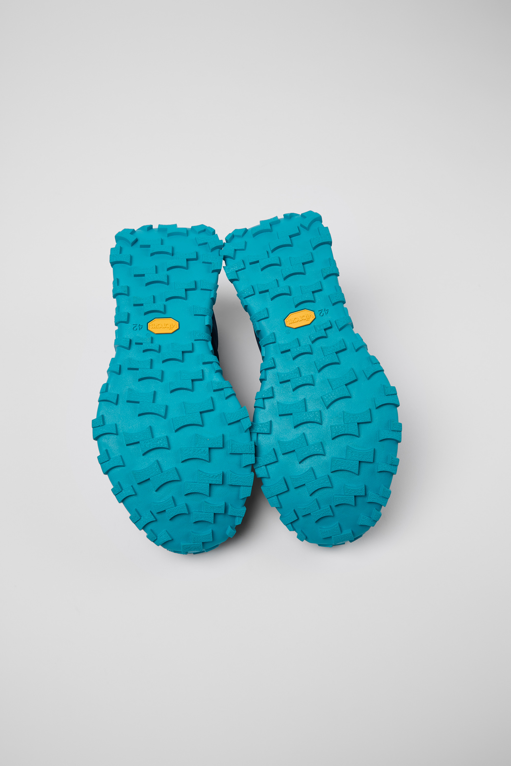 Drift Trail VIBRAM - Blue recycled PET and nubuck sneakers for men