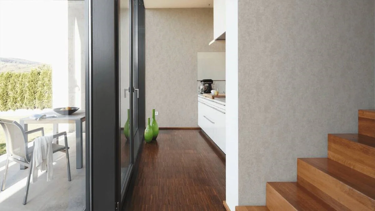 Papel pintado no tejido barroco diseñador Versace Vasmare 349035 plata / gris - Alta Calidad - Papel Pintado de Diseño